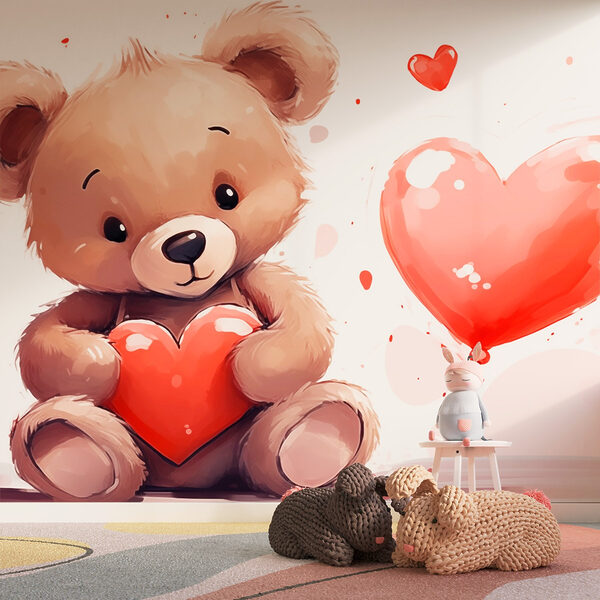 Orsacchiotto con cuore in mano Orsacchiotto con cuore in mano