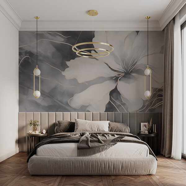 Fiore bianco su sfondo bianco e nero Fiore bianco su sfondo bianco e nero