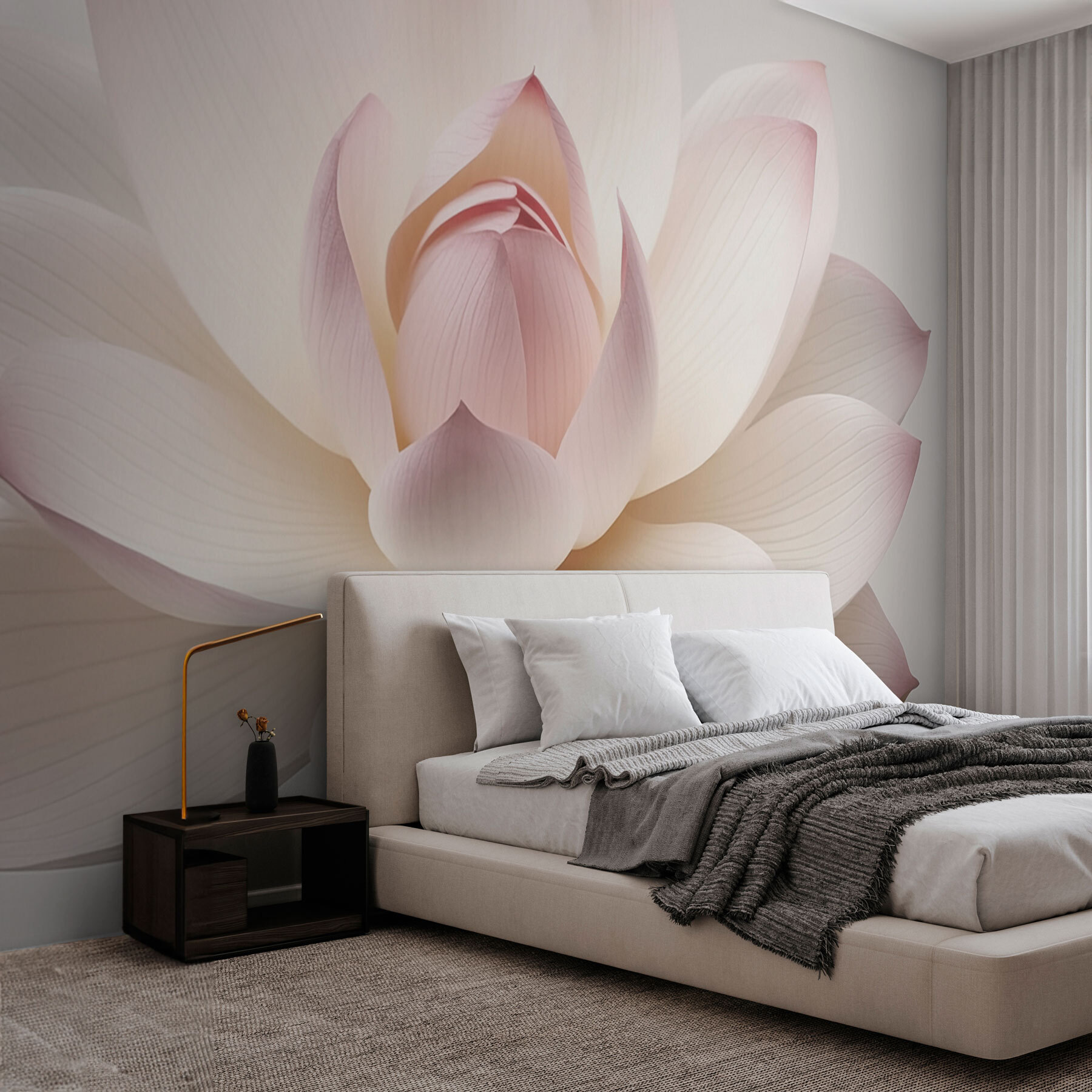 Delicate blooms in soft colors
