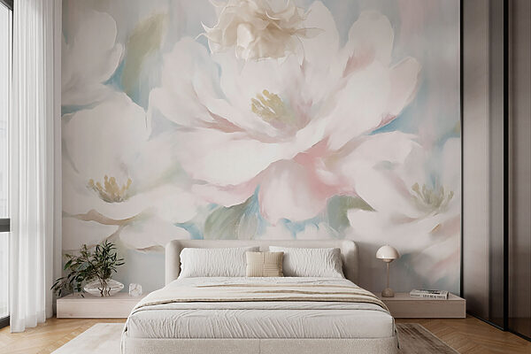 Pittura di fiori bianchi Pittura di fiori bianchi