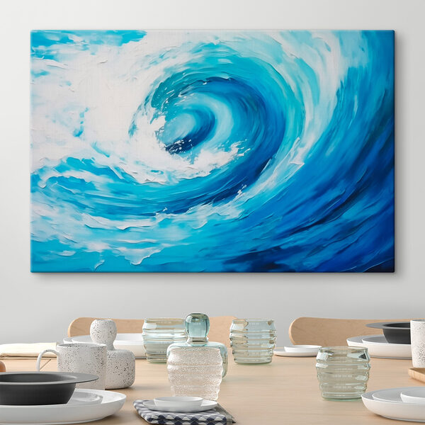 Quadri Vortice blu e bianco (COD: s43973) Quadri Quadri Vortice blu e bianco (COD: s43973)
