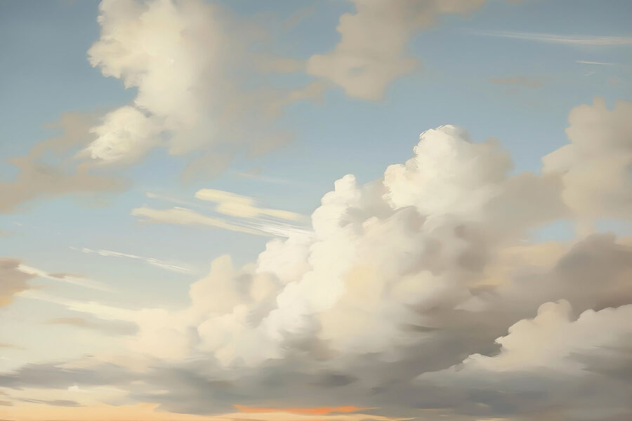 Cielo blu con nuvole