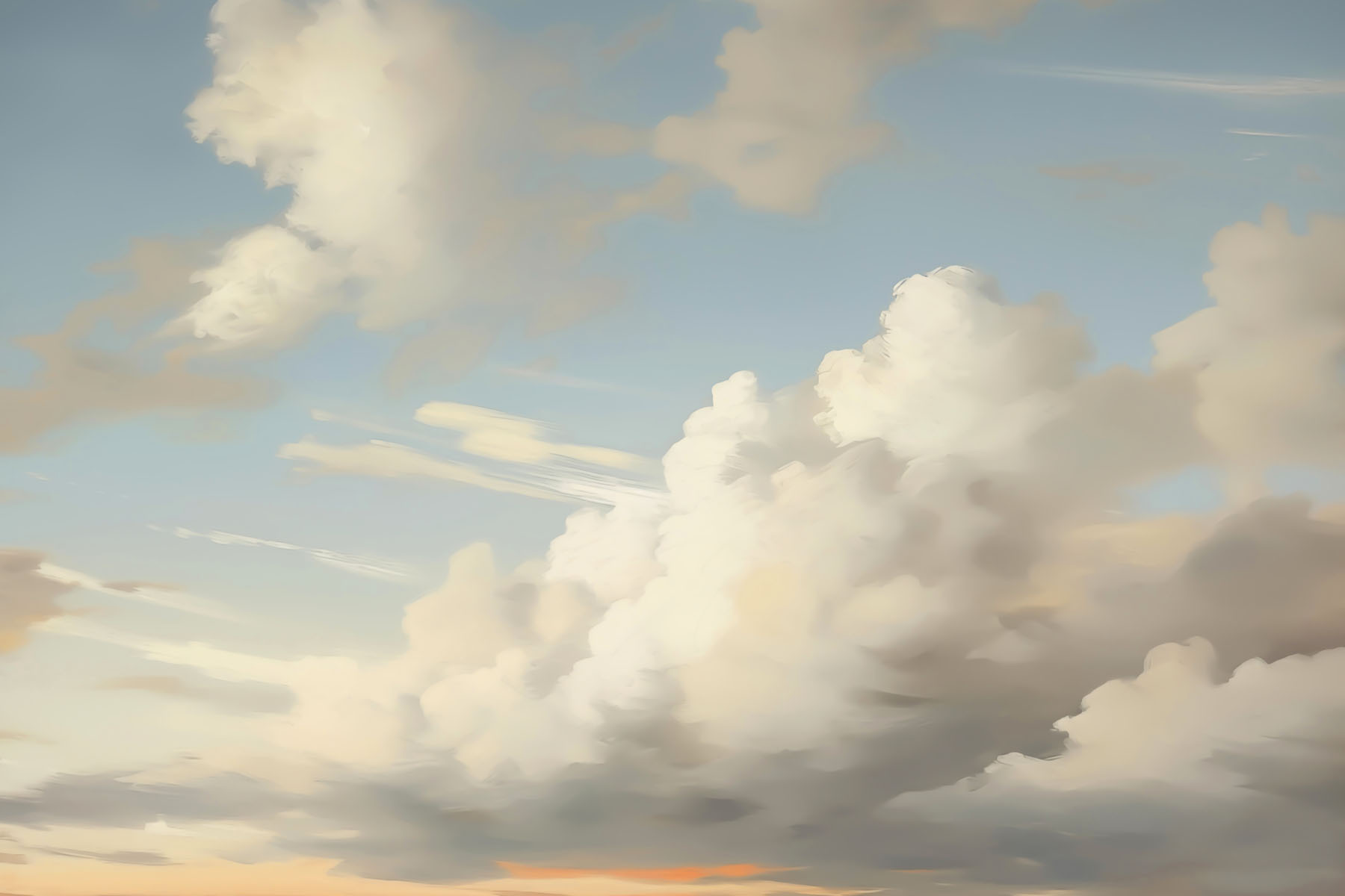 Blue sky with clouds