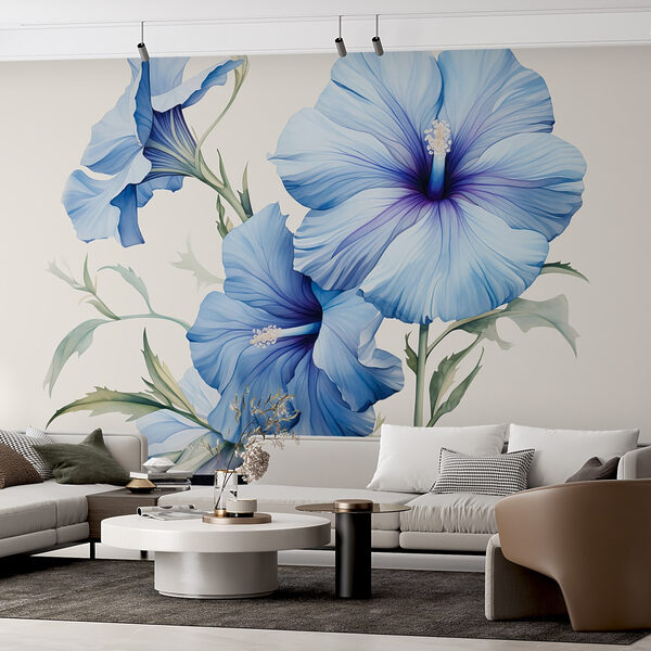Bellissimi fiori blu in fiore. Bellissimi fiori blu in fiore.