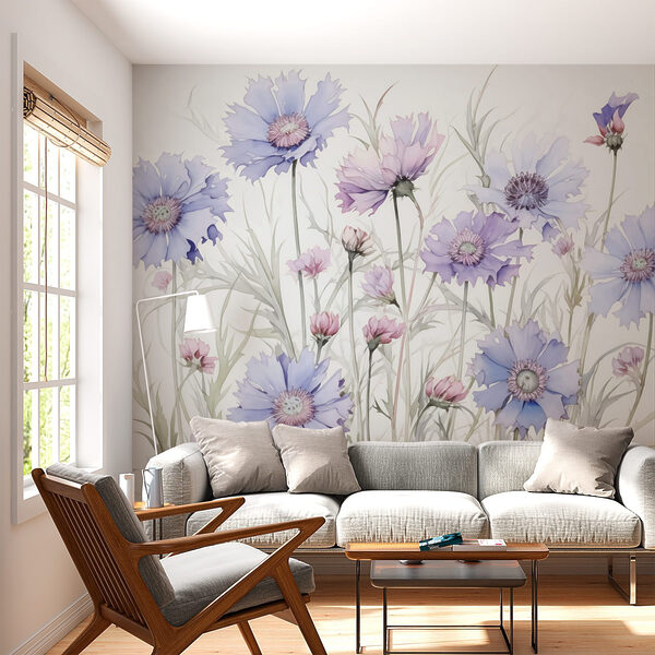 Pittura di fiori su sfondo bianco Pittura di fiori su sfondo bianco
