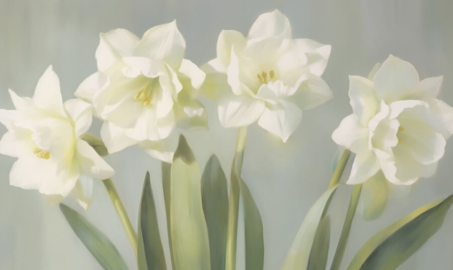 Gruppo di fiori bianchi