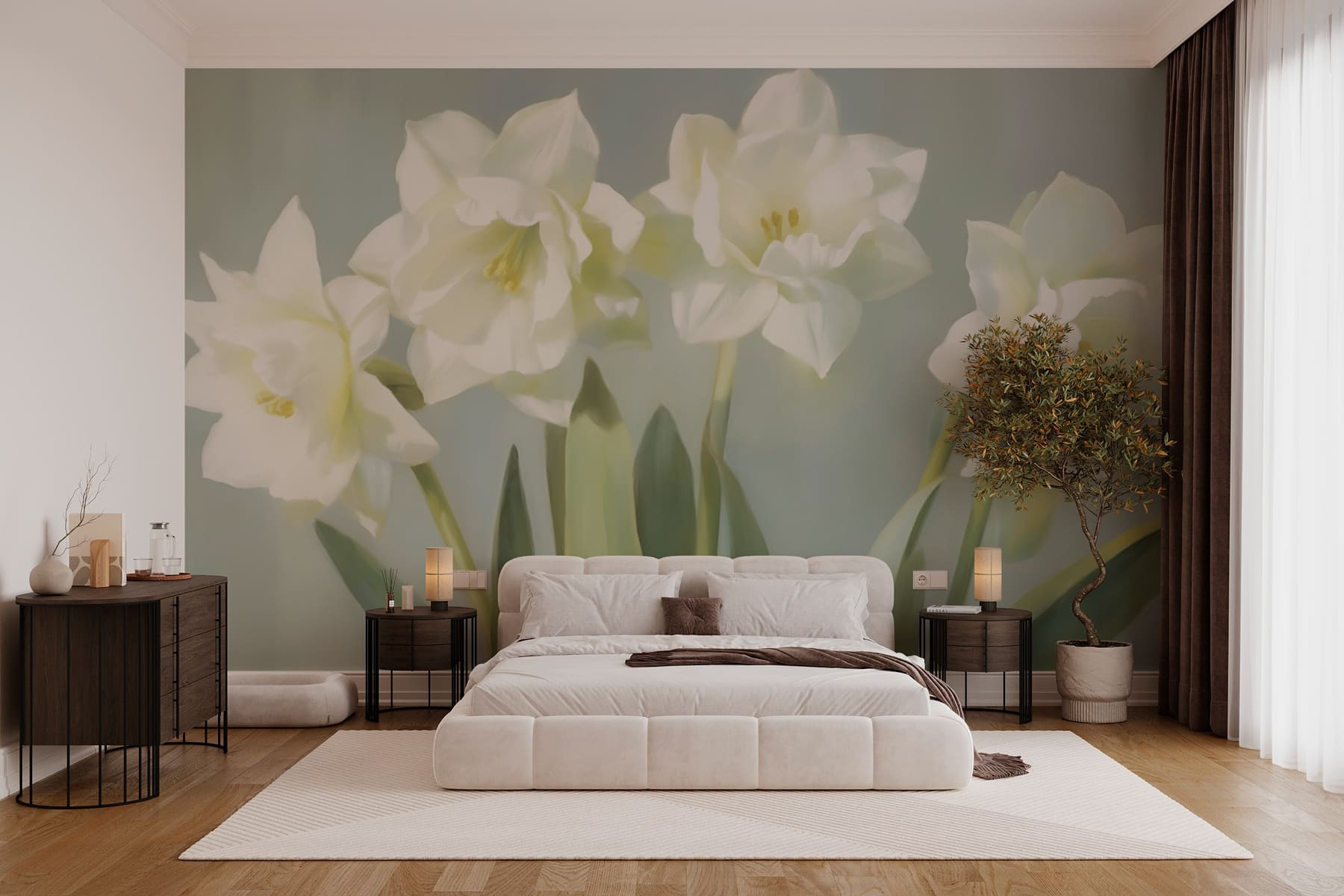 Group of white flowers