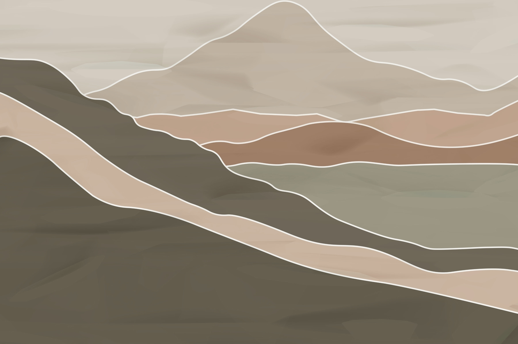 Drawing of a mountain