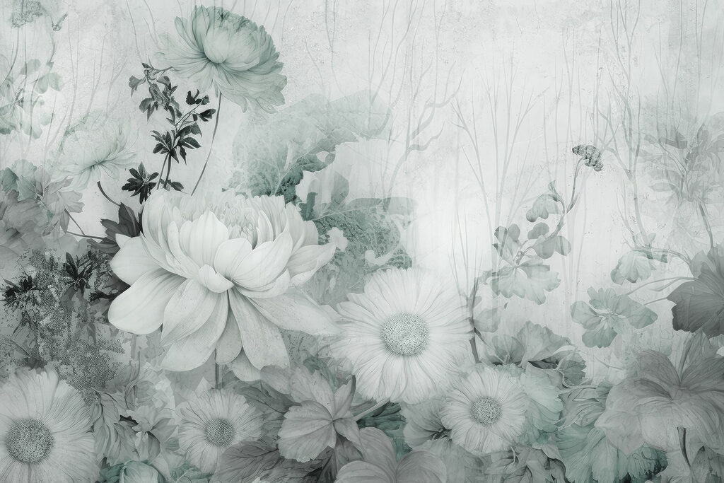 Delicate blooms in soft hues