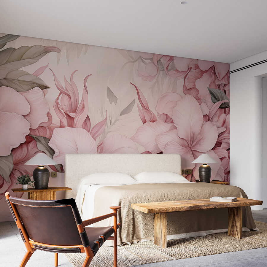 Delicate fioriture in tenui colori pastello