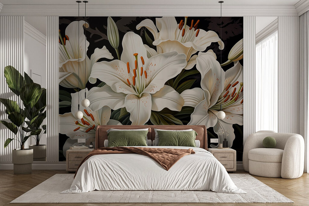 Delicate blooms in serene colors