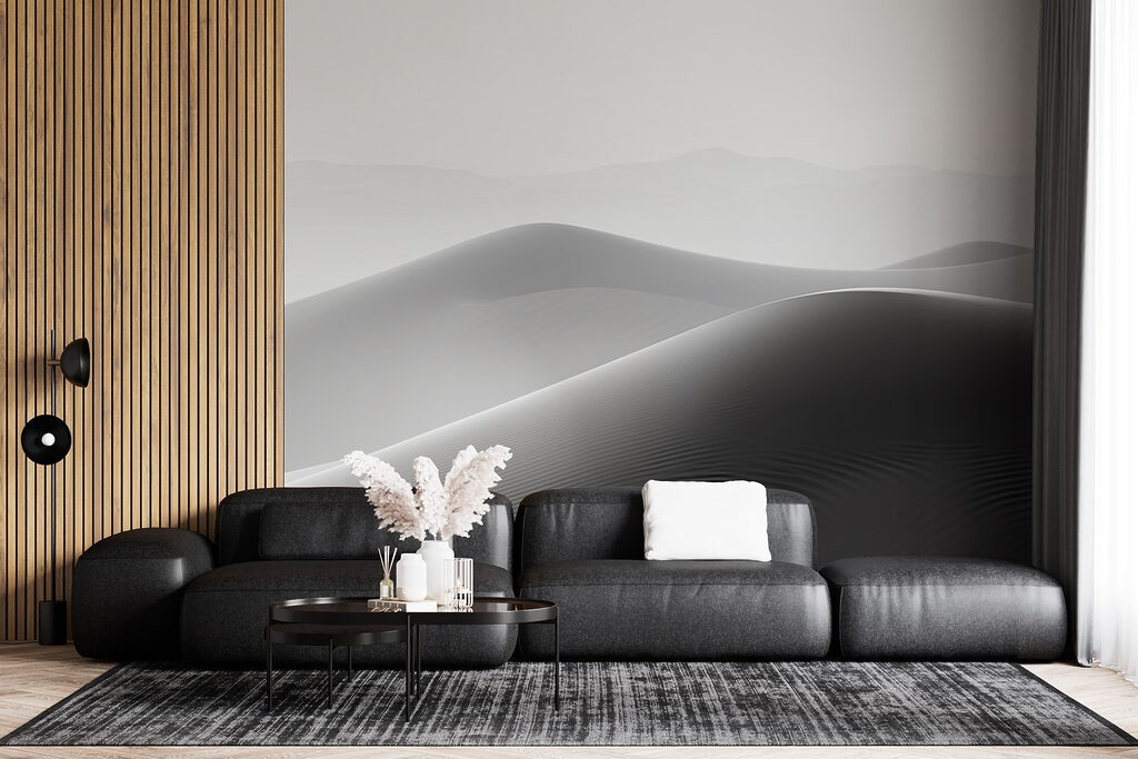 Sand dunes in the desert Sand dunes in the desert