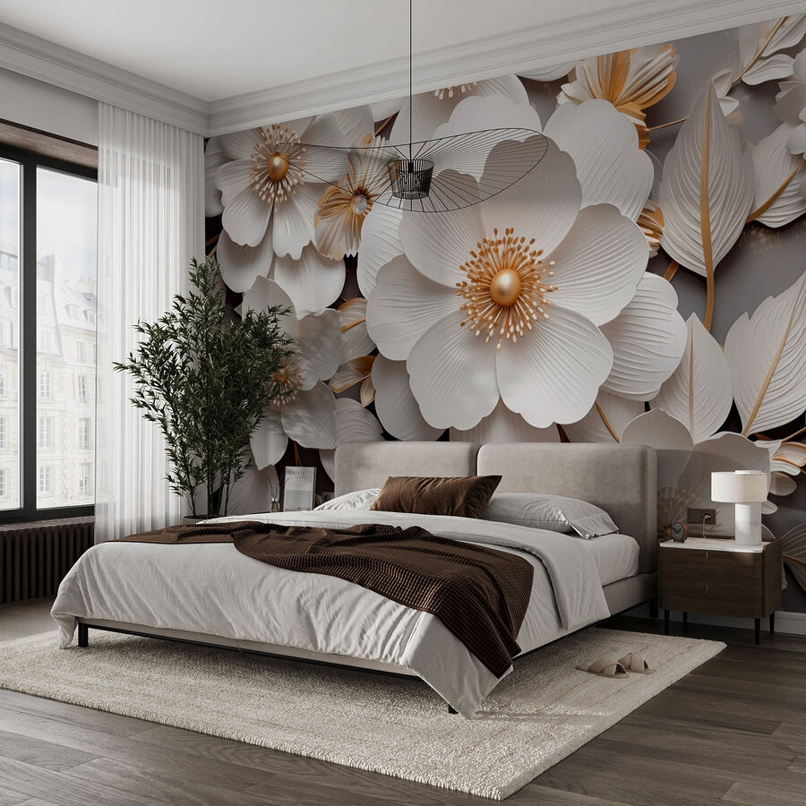 Eleganti fiori di carta dai toni tenui