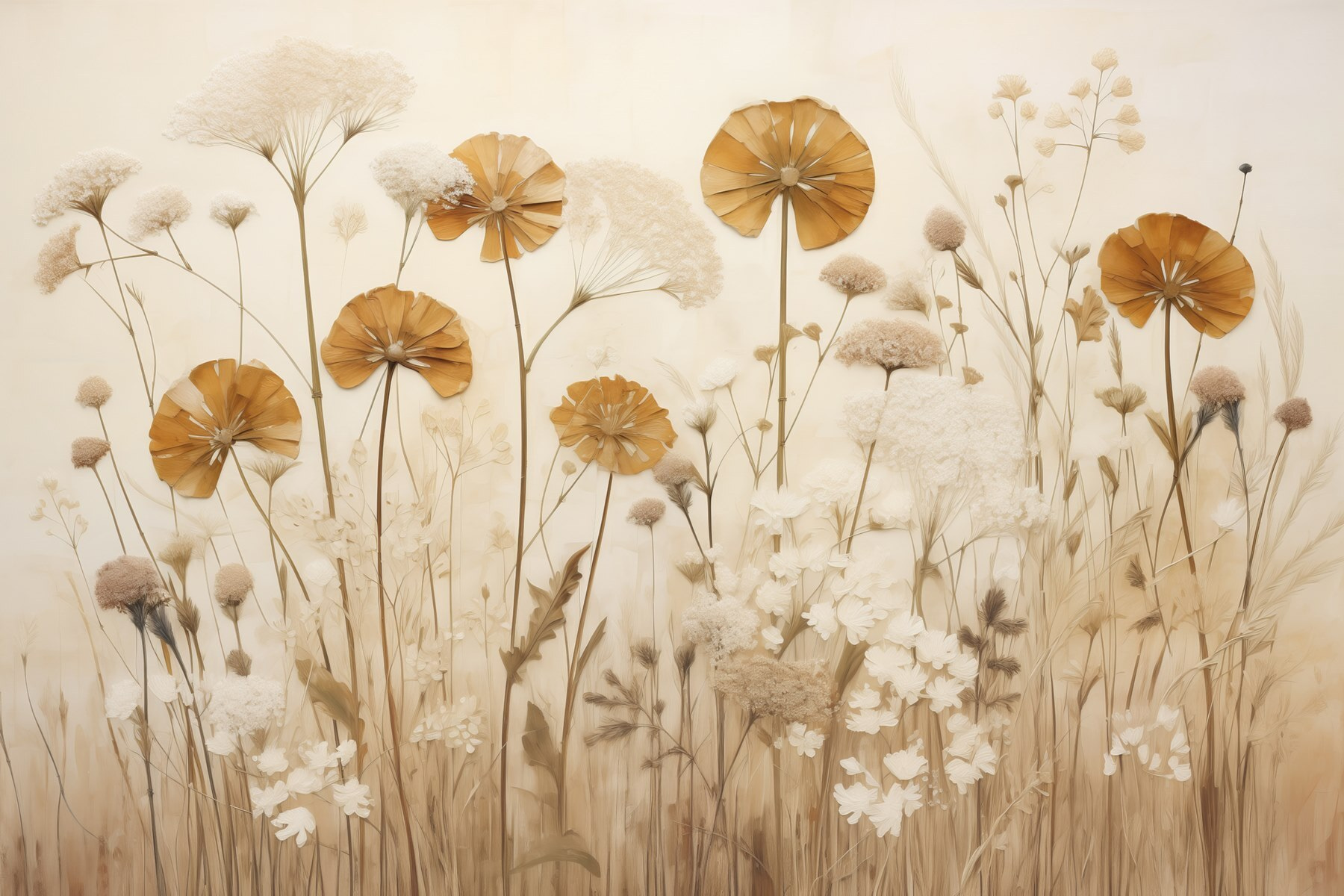 Delicate blooms in soft hues