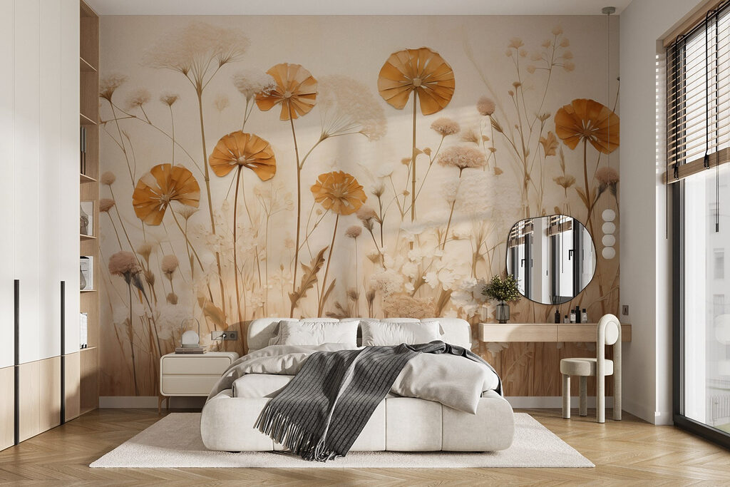 Delicate blooms in soft hues