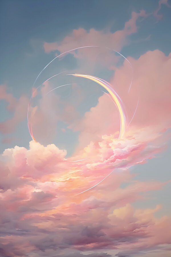 Pink clouds in the sky Pink clouds in the sky