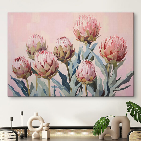 Quadri Dipinto di fiori su sfondo rosa (COD: s44037) Quadri Quadri Dipinto di fiori su sfondo rosa (COD: s44037)