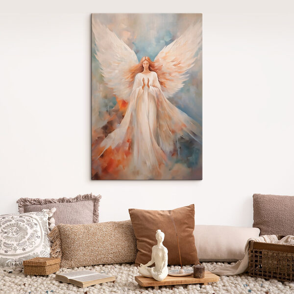 Painting of a woman with wings Painting of a woman with wings