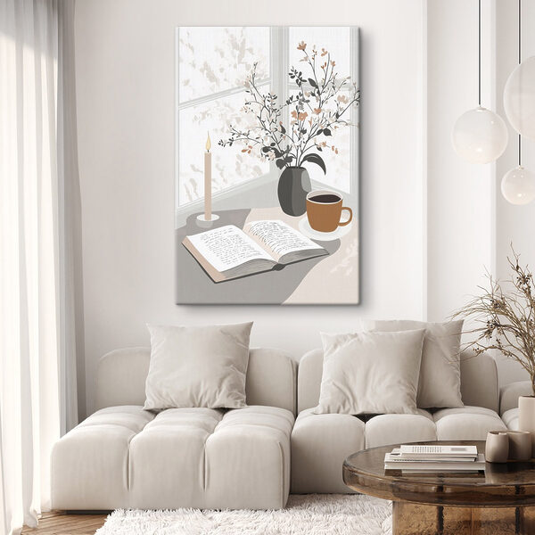 Quadri Un libro e una tazza di caffè su un tavolo (COD: s44011) Quadri Quadri Un libro e una tazza di caffè su un tavolo (COD: s44011)