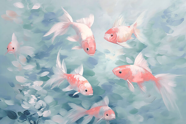 Nuotare insieme in acque tranquille. Nuotare insieme in acque tranquille.