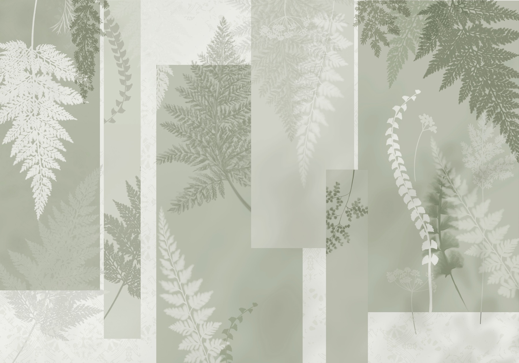 Natural patterns in soft green hues Natural patterns in soft green hues