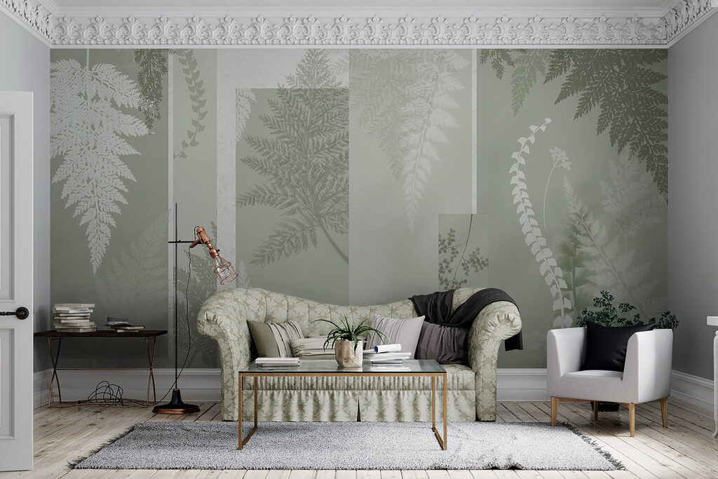 Natural patterns in soft green hues Natural patterns in soft green hues