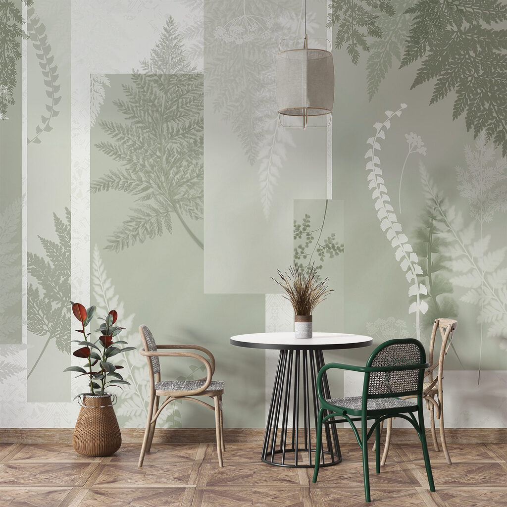 Natural patterns in soft green hues Natural patterns in soft green hues