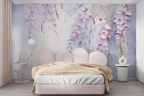 Pittura di fiori su un ramo Pittura di fiori su un ramo