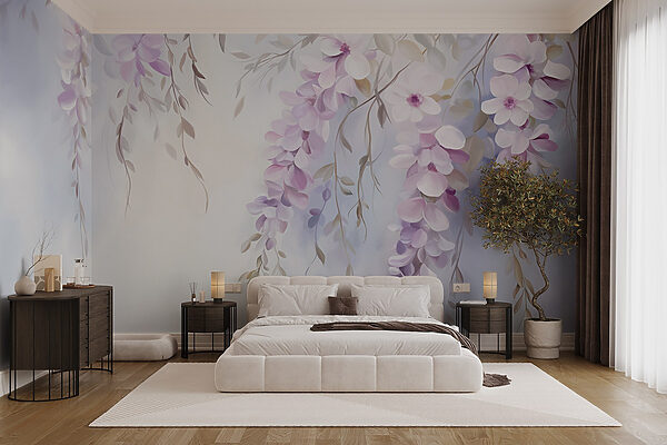 Pittura di fiori su un ramo Pittura di fiori su un ramo