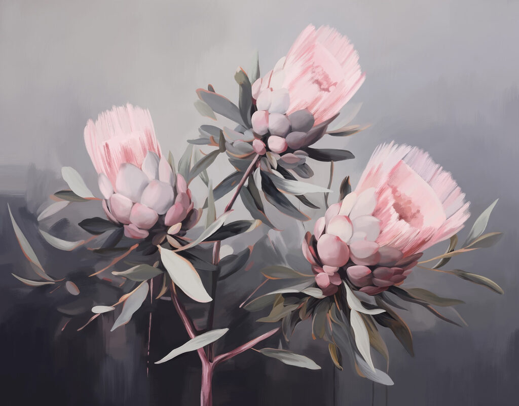 Pittura di fiori rosa Pittura di fiori rosa