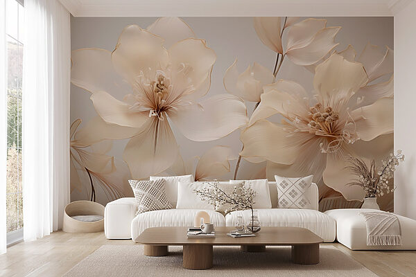 Delicate petals in soft hues