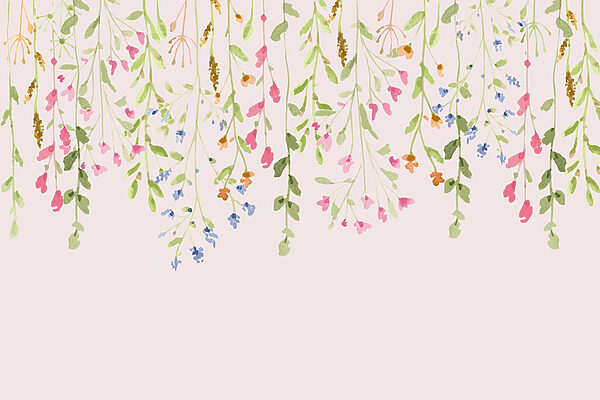 Pittura di fiori e foglie Pittura di fiori e foglie