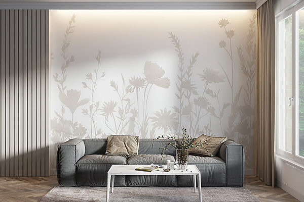 Sfondo bianco con fiori Sfondo bianco con fiori