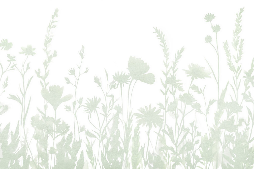 Design stravagante con silhouette floreali visualizzate Design stravagante con silhouette floreali visualizzate