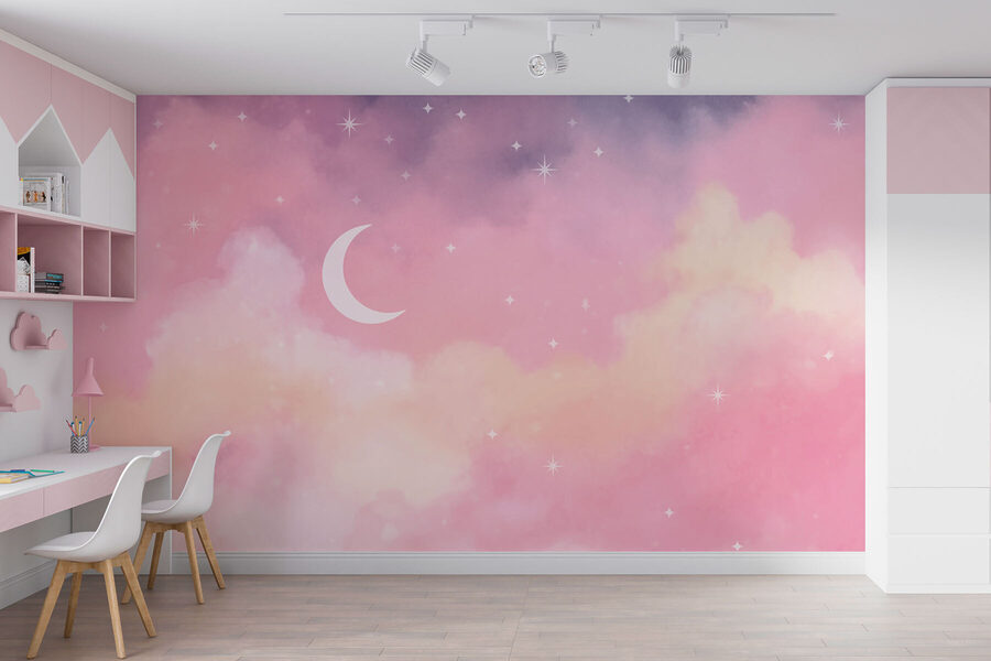 Luna e stelle nel cielo