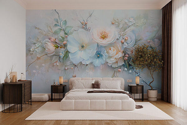 Pittura di fiori e foglie Pittura di fiori e foglie