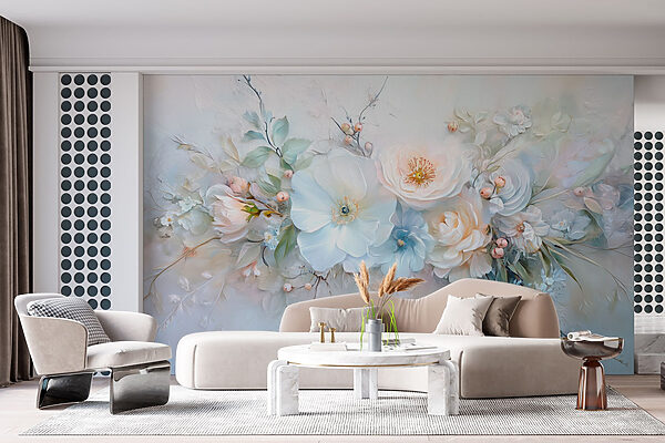 Pittura di fiori e foglie Pittura di fiori e foglie
