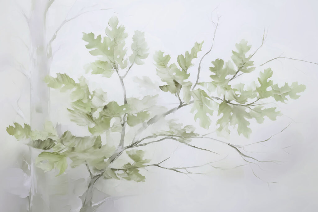Ramo d'albero con foglie Ramo d'albero con foglie