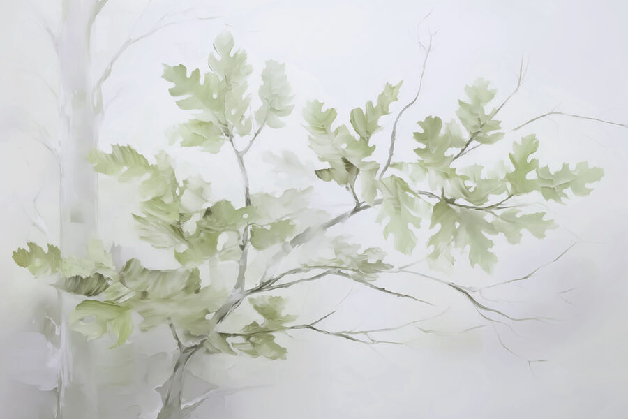 Ramo d'albero con foglie Ramo d'albero con foglie