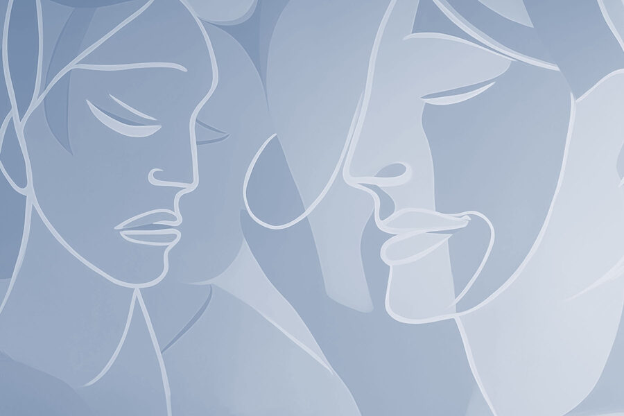 Disegno di un volto di donna’.