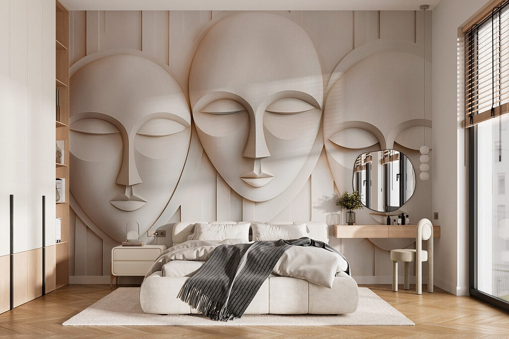 Group of white masks Group of white masks