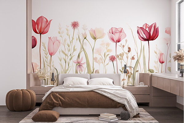 Pittura di fiori ed erba Pittura di fiori ed erba