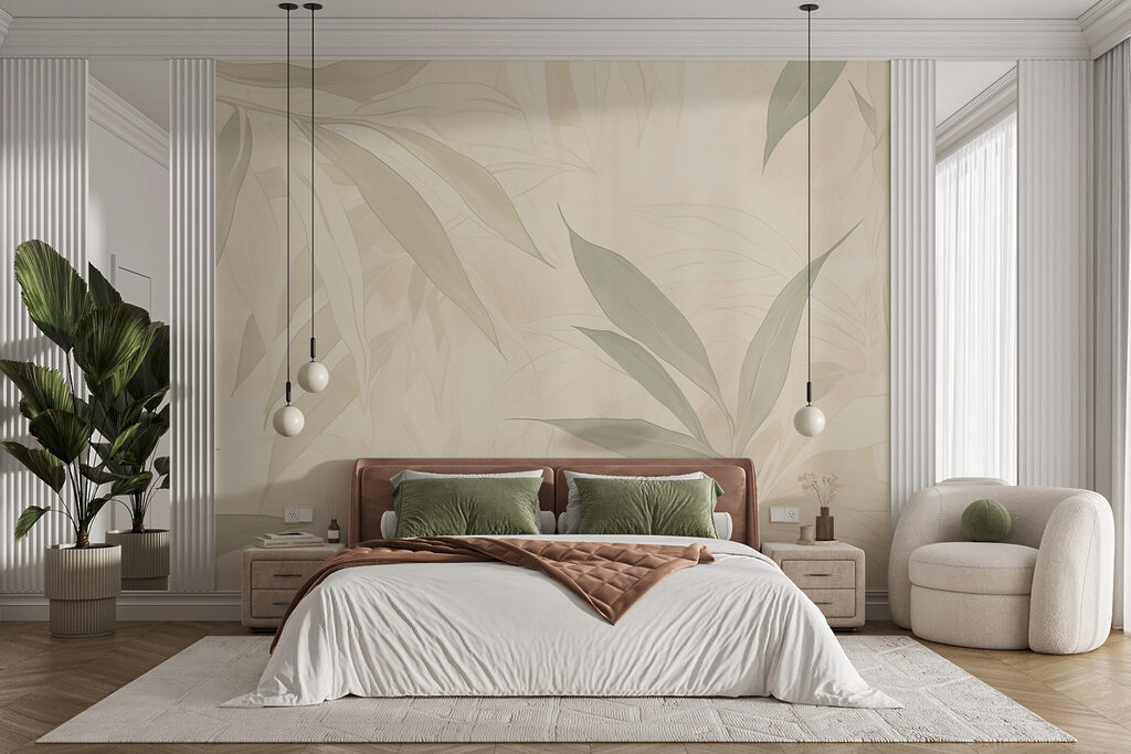 Nature's soft, soothing leaf patterns