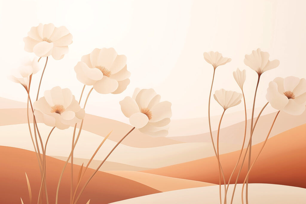 Fiori bianchi nel deserto Fiori bianchi nel deserto