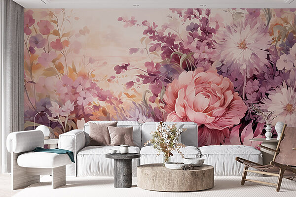Pittura di fiori e foglie Pittura di fiori e foglie