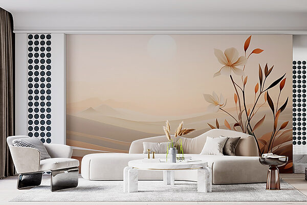 Pittura di fiori nel deserto Pittura di fiori nel deserto