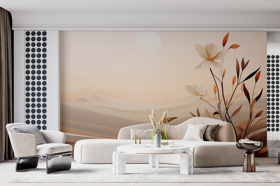 Pittura di fiori nel deserto Pittura di fiori nel deserto