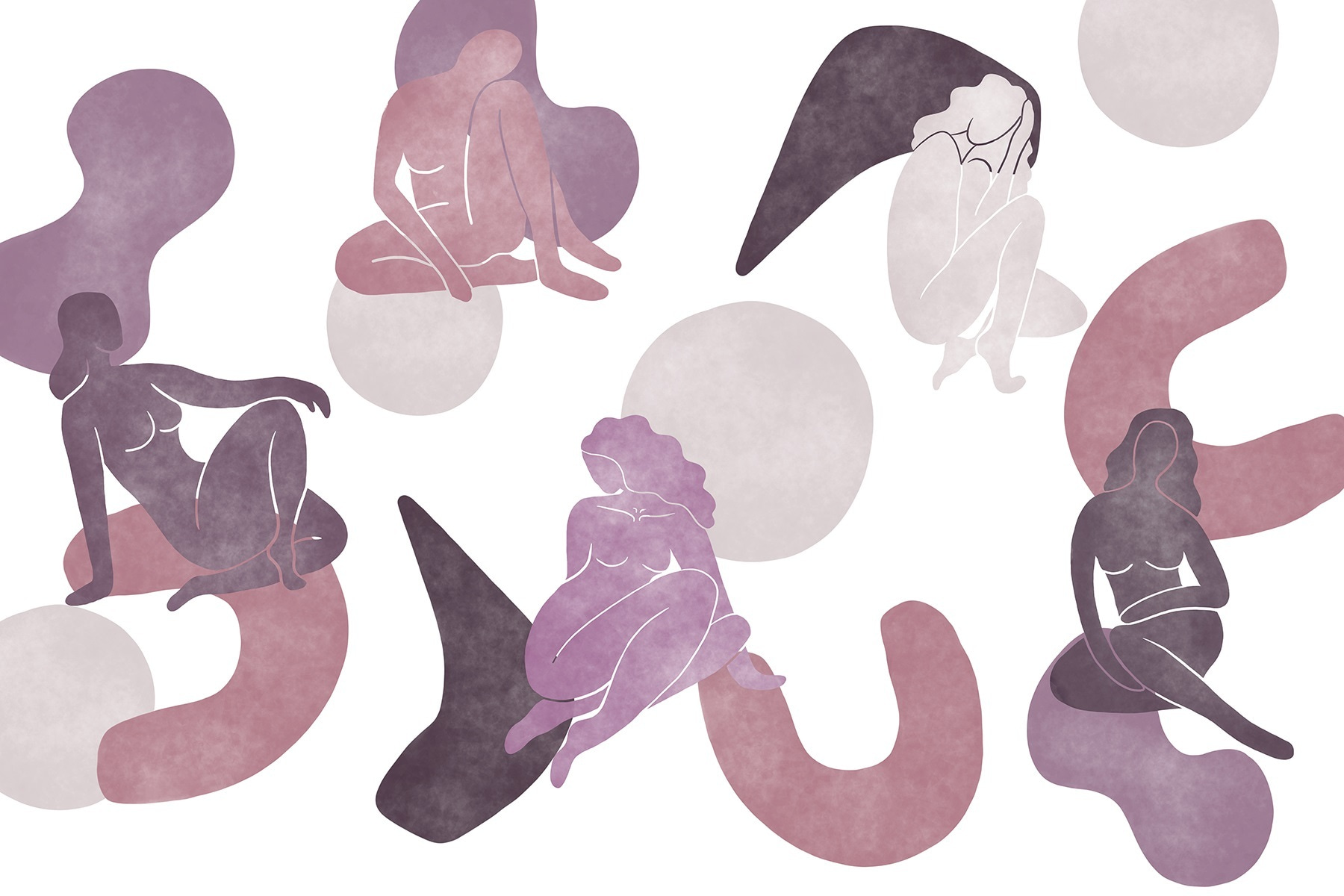 Group of women sitting and posing