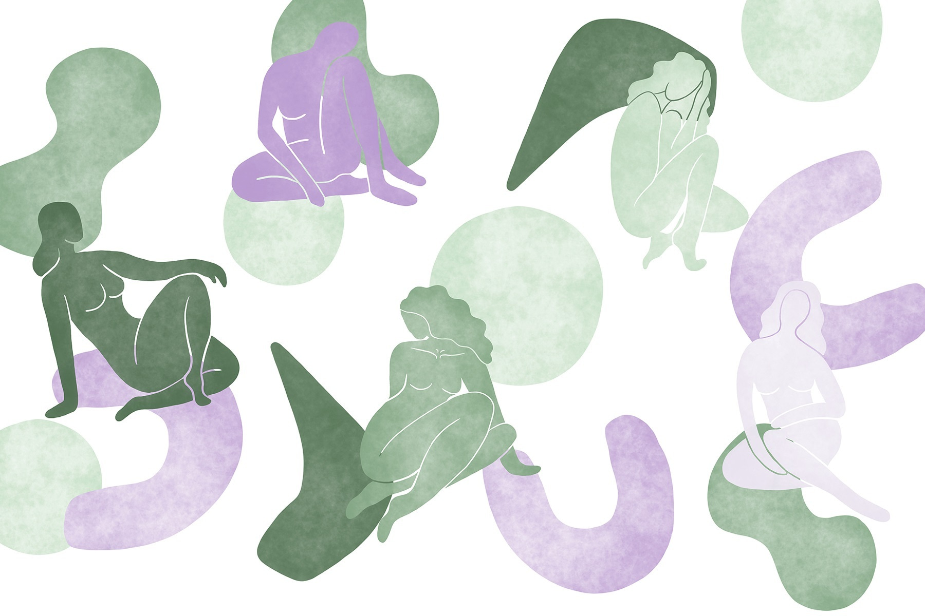 Group of women sitting and posing