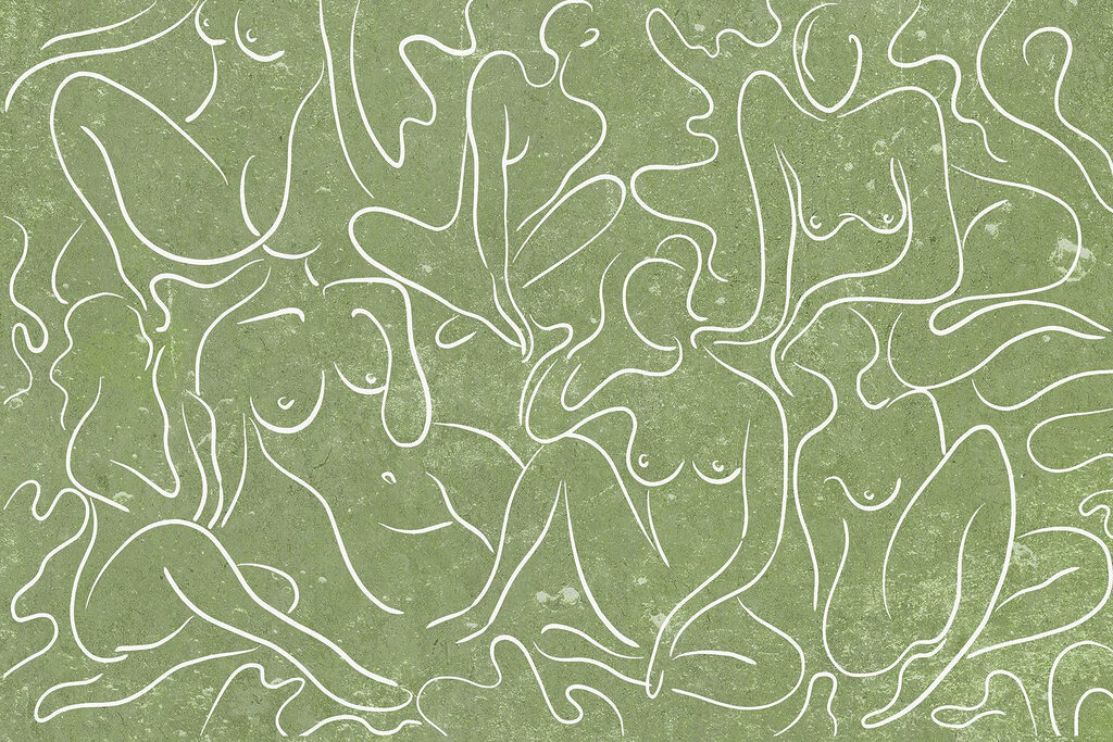 Disegno di un gruppo di donne Disegno di un gruppo di donne